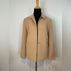 Villager Classic Tan Blazer Size 12P